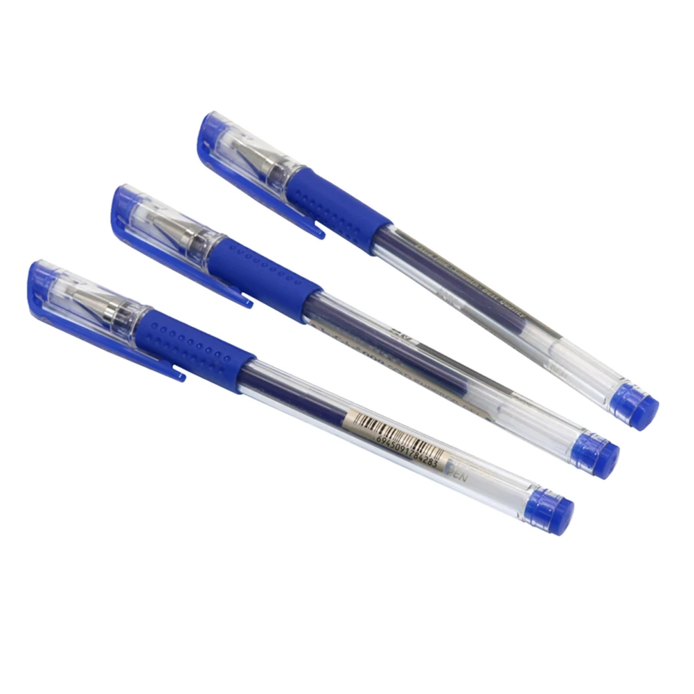 

12pcs Gel Ink Roller Ball Pens 0.5mm Fin Point Pen for Office School Students Stationery (Blue)