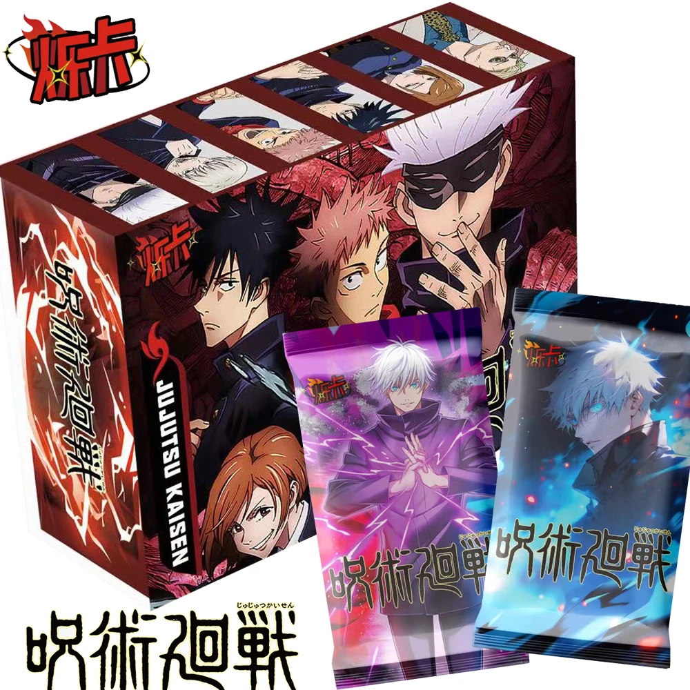 

Jujutsu Kaisen Collection Card For Fan Original Protagonist Group Itadori Yuji Satoru Gojo Okkotsu Yuta Cool Drip Glue Card Gift