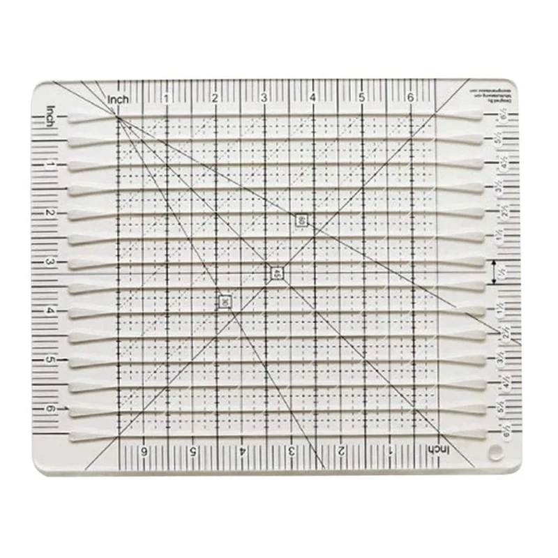 Righello per cucire righello per il taglio del tessuto forniture per Quilting strumenti forniture per cucire taglierina per tessuti modello Patchwork fai da te 6 pollici