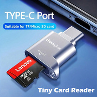 Lenovo Thinkplus USB C Type-C Micro SD Card Reader Memory Card Mini Metal TranFlash Adapter TF Card Reader For Type C Phone
