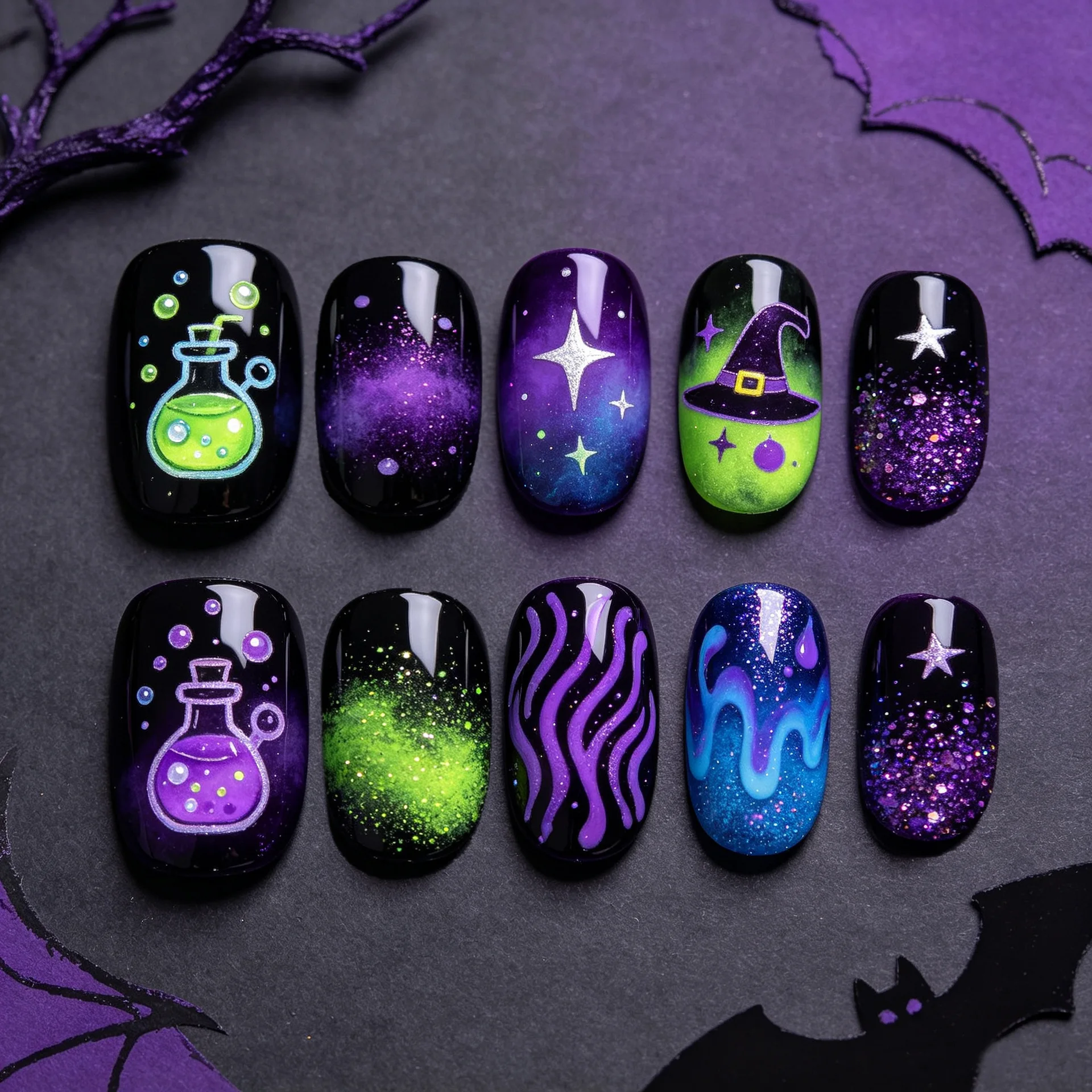 Накладные ногти «Паук» для Хэл – обзор и цена Press On Nail Set