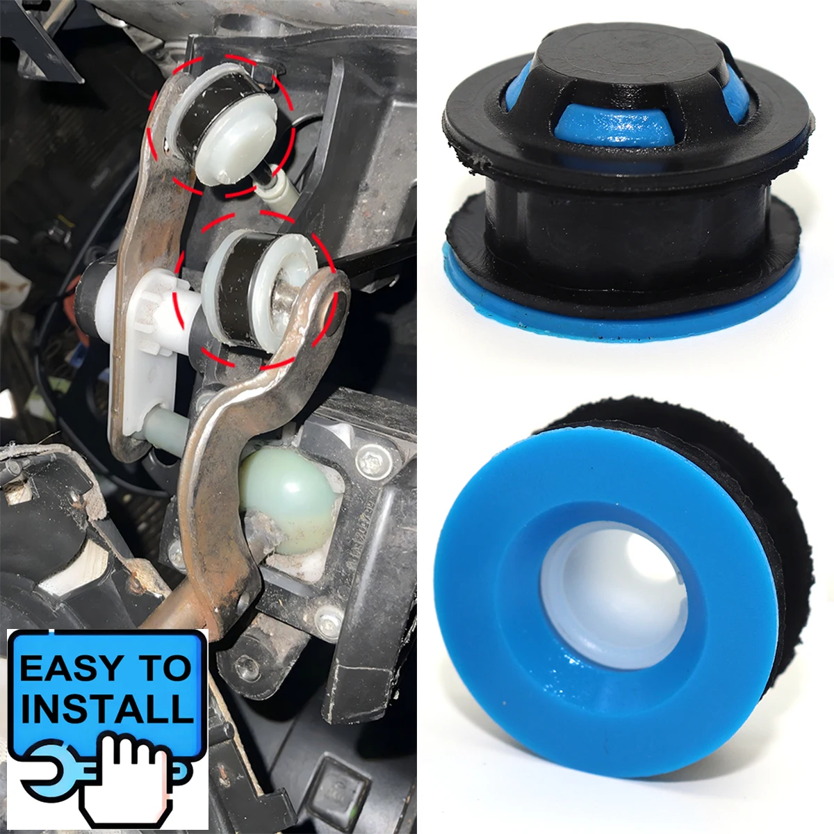 

2pc Manual Transmission Gear Shift Cable Linkage End Rod Bushing Gearbox Shifter lever Connector For Fiat Scudo 2007-2016 Ulysse