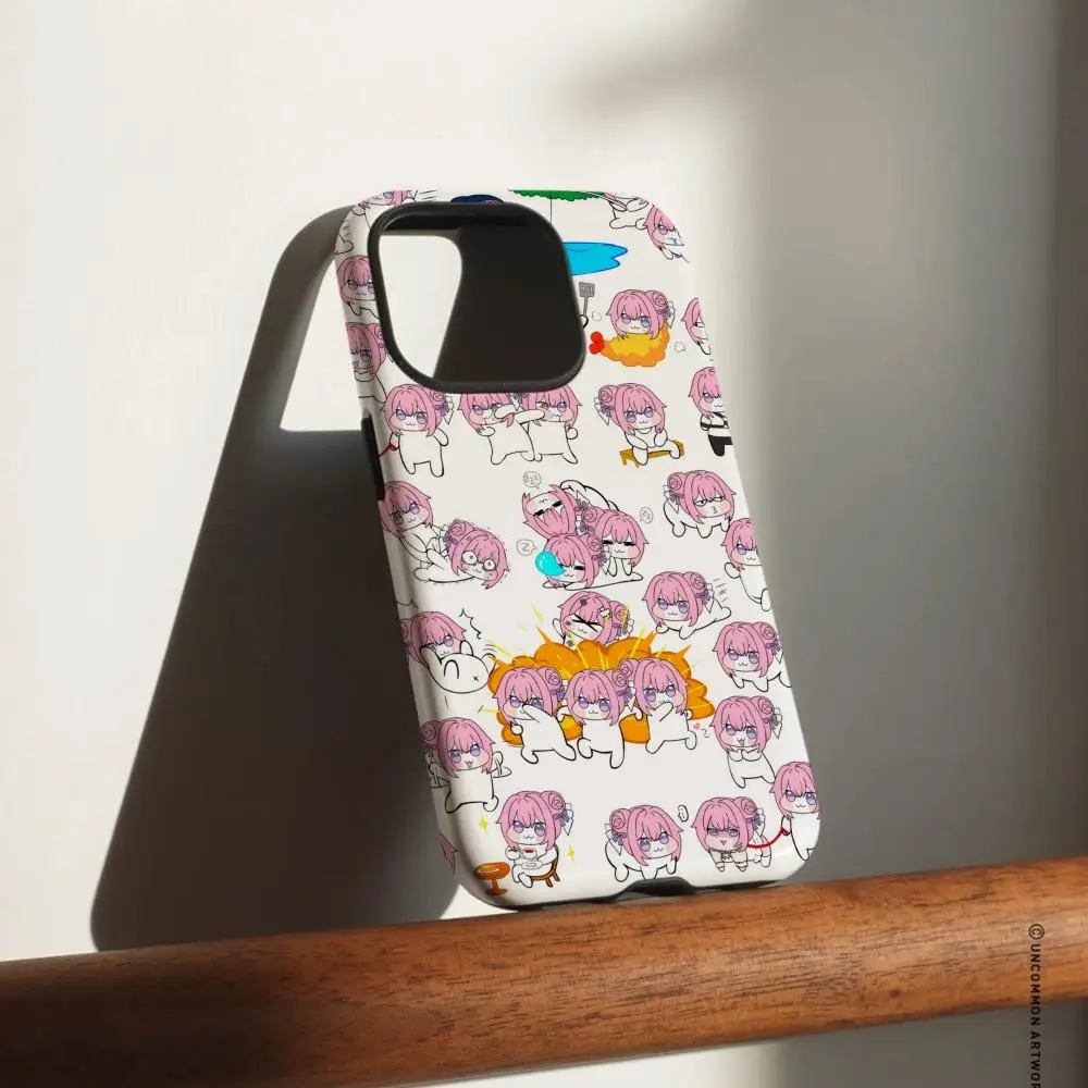 حافظة هاتف لهاتف سامسونج جالاكسي S25 24 23 22 Ultra Plus A56 36 26 لامعة عالية الدقة بطبقة مزدوجة غلاف صلب Nikke Doro