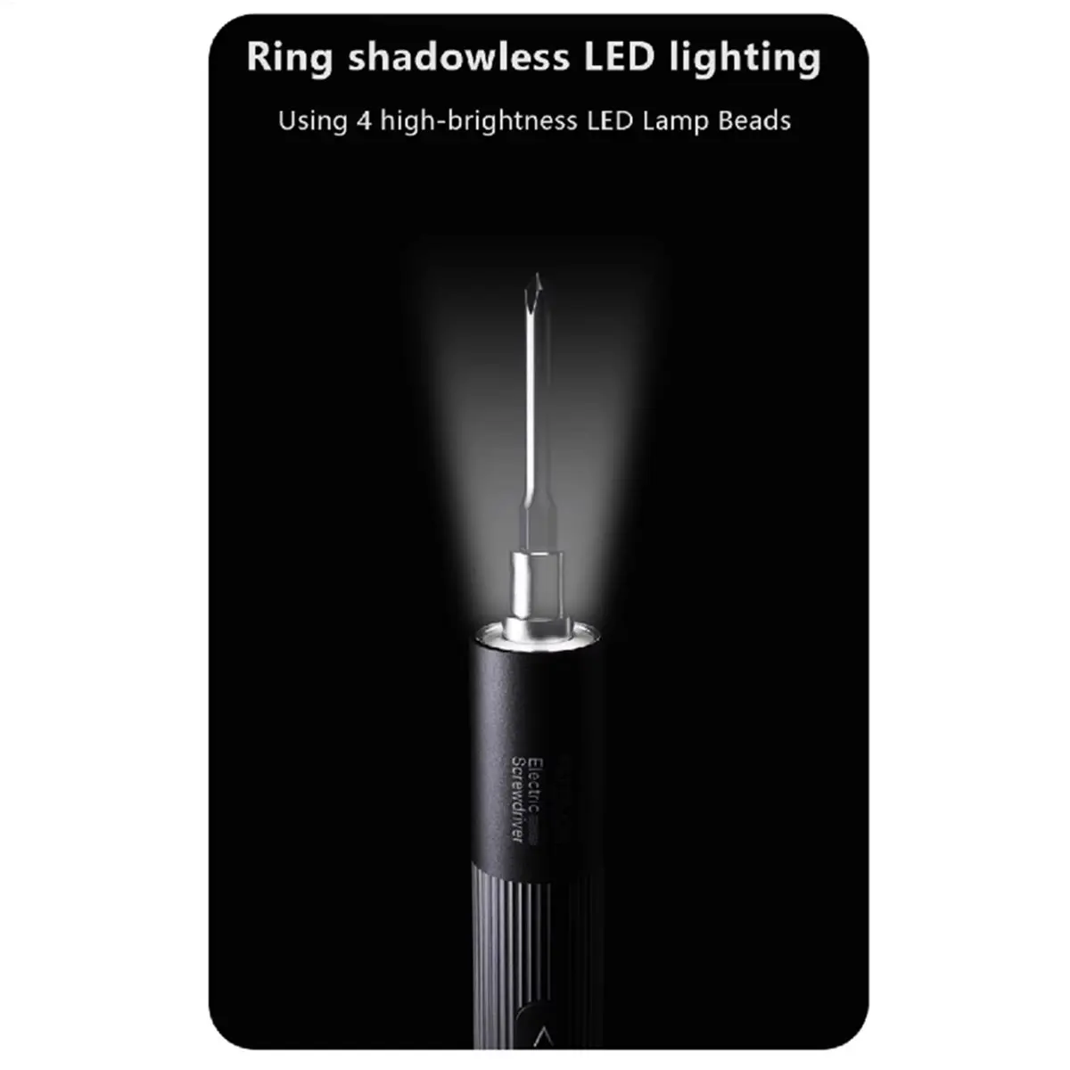 *A91P Small Electric Screwdriver Screwdriver Repair Tools 3 Torque Settings LED Light Laptop Screw Drive for Home