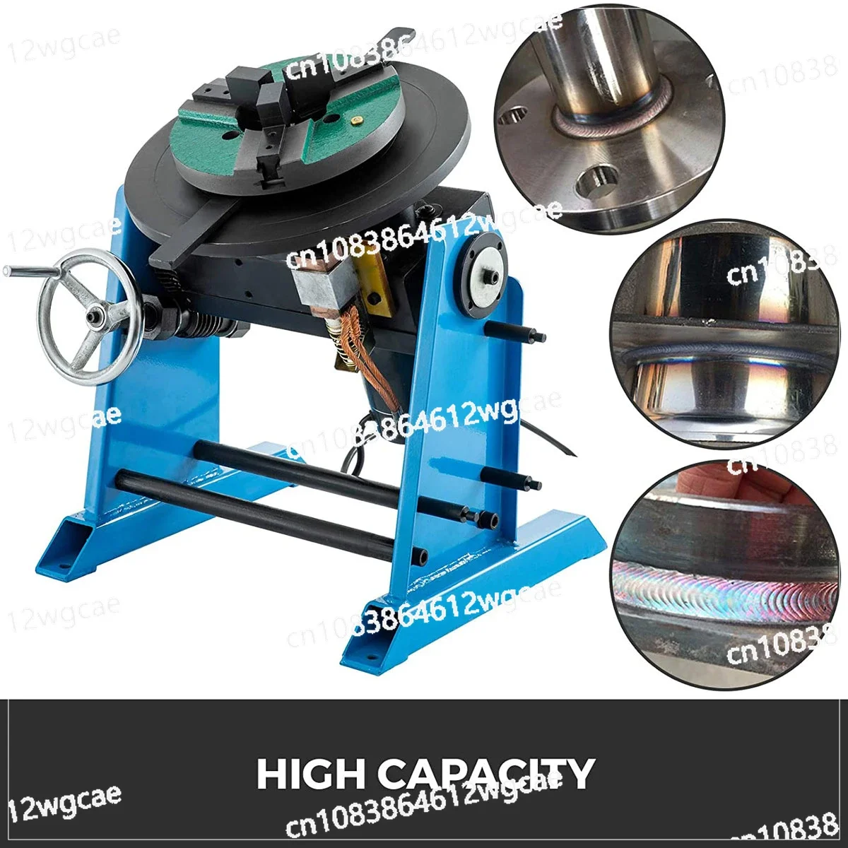 50KG Rotary Welding Positioner Turntable Table High Positioning Accuracy Suitable for Cutting, Grinding, Assembly