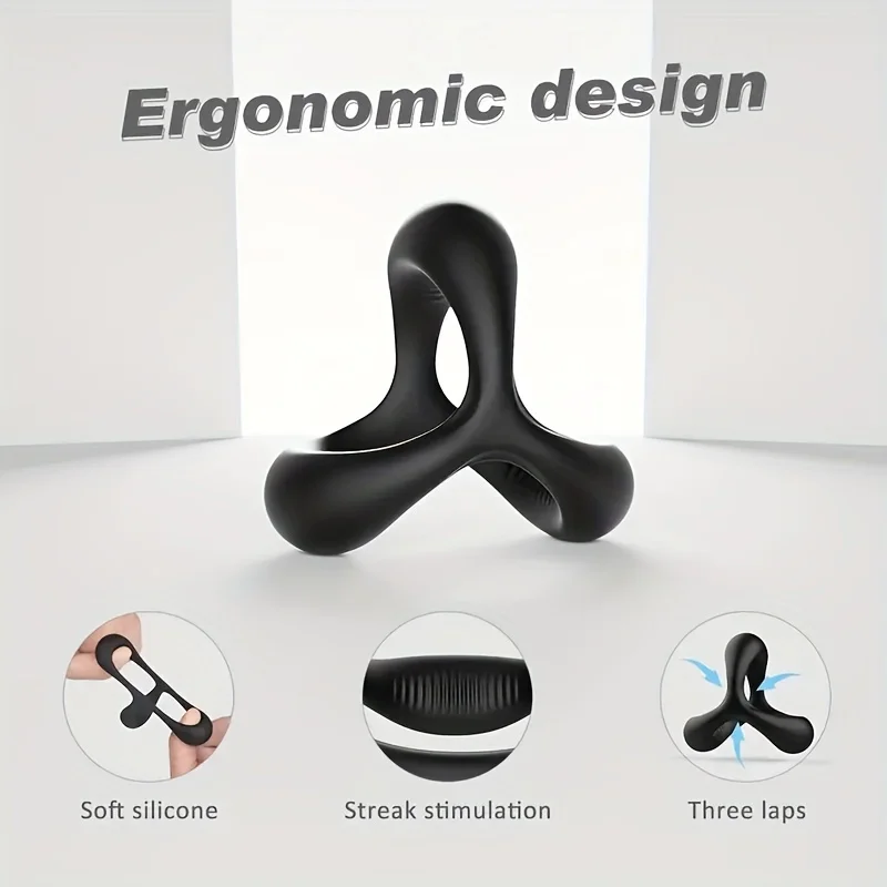 1pc Silicone Penis Cock Ring On For Men Delay Ejaculation Erection Sex Toys For Couple Sex Toy Penis Ring Man Dick Enlarger Ring