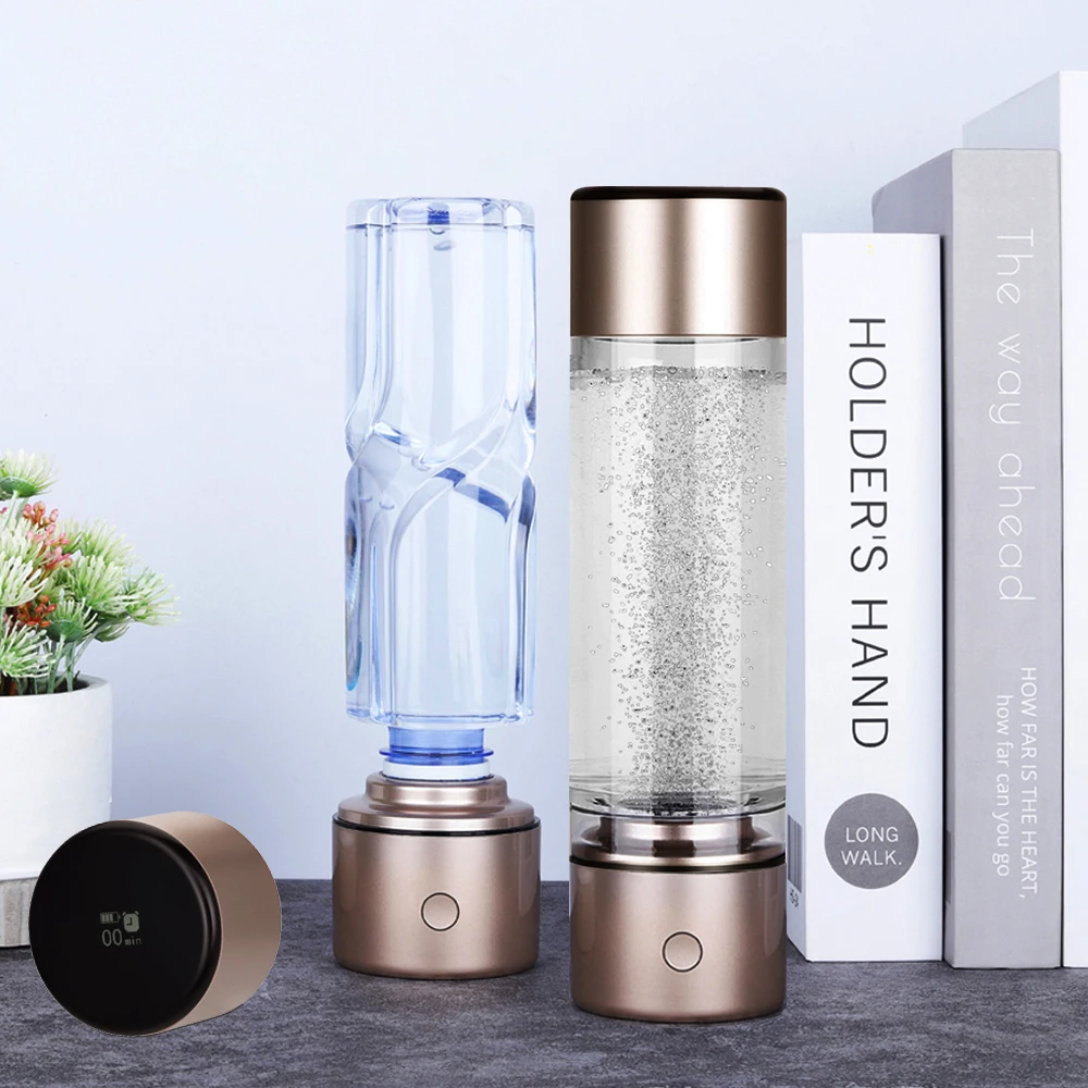 Smart Cup 7.8Hz Nano Rich Hycrogen Water Generator Bottle Pure H2 Respiratory lithium battery chargeable Electrolysis Ionizer