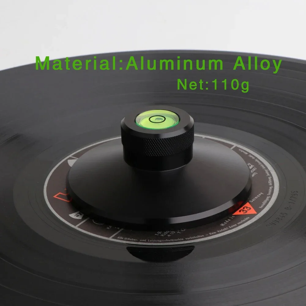 Hifi Audio Disc Stabilizer Portable LP Vinyl Turntable Universal Aluminum Balanced Professional Clamp Anti-skid Reco