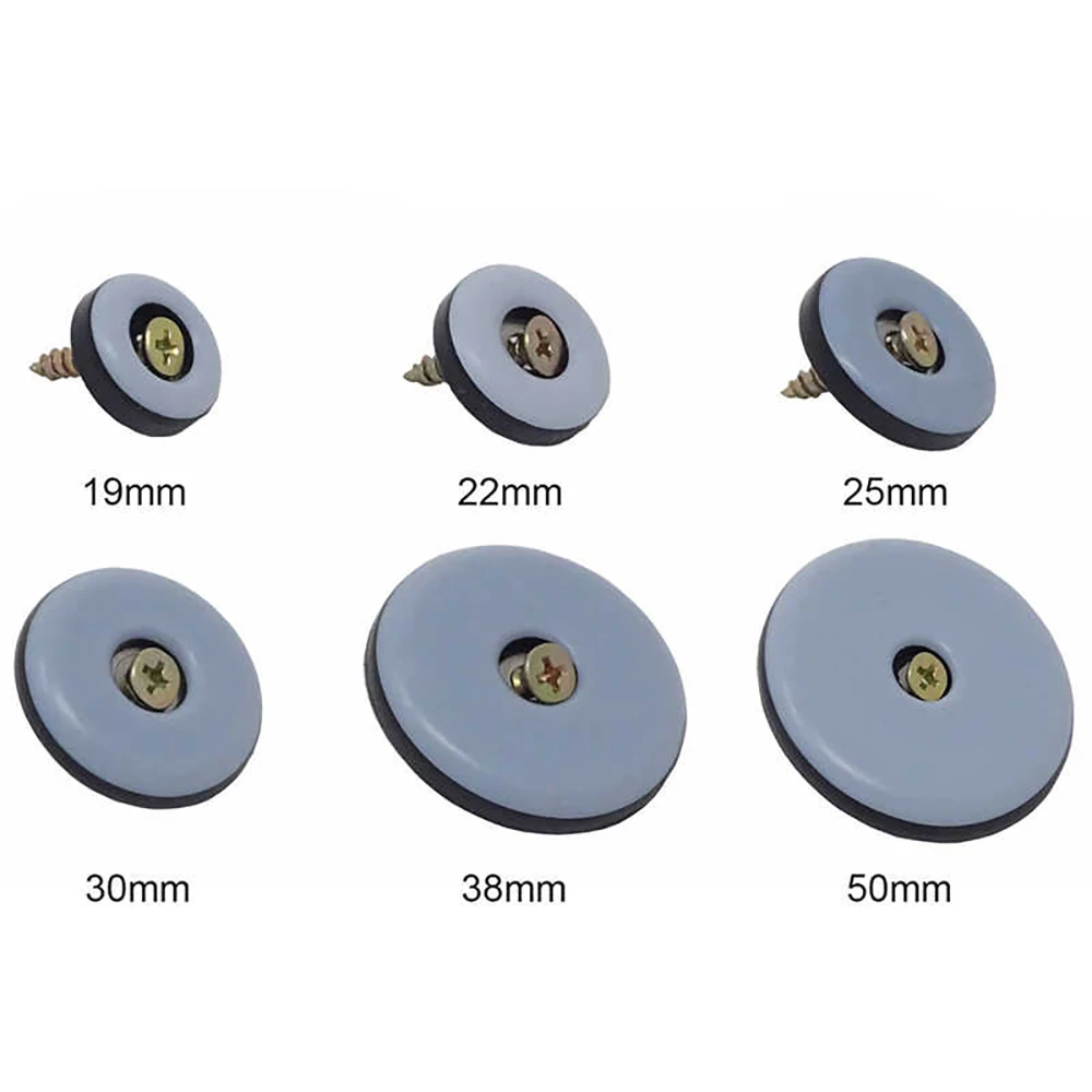 8Pcs Plastic Sliding Foot Pad Round/Square White Furniture Leg Protection Pad Slide Wear-Resistant Floor Protection Foot Cover