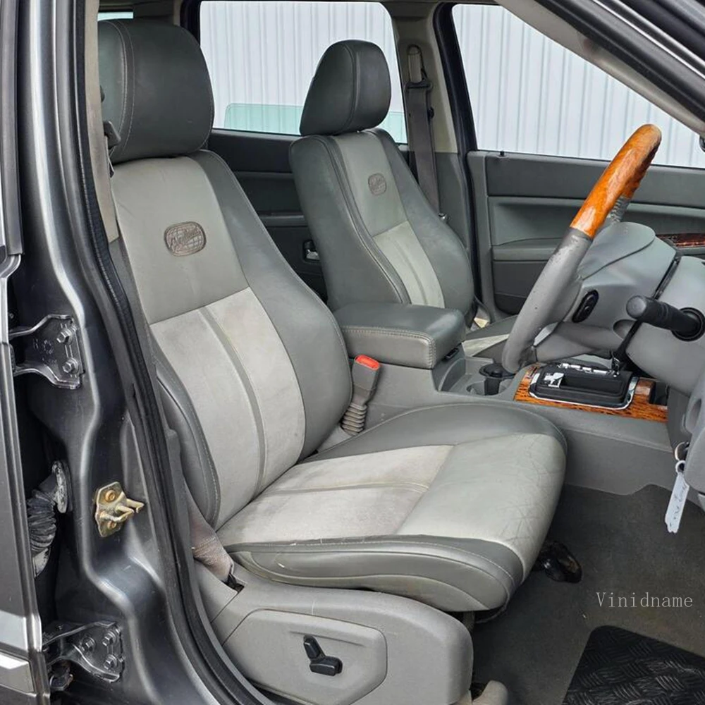 For Jeep Grand Cherokee III WK 2005 2006 2007 2008 2009 2010 PU Leather Custom Car Seat Covers Full Set Interior Accessories