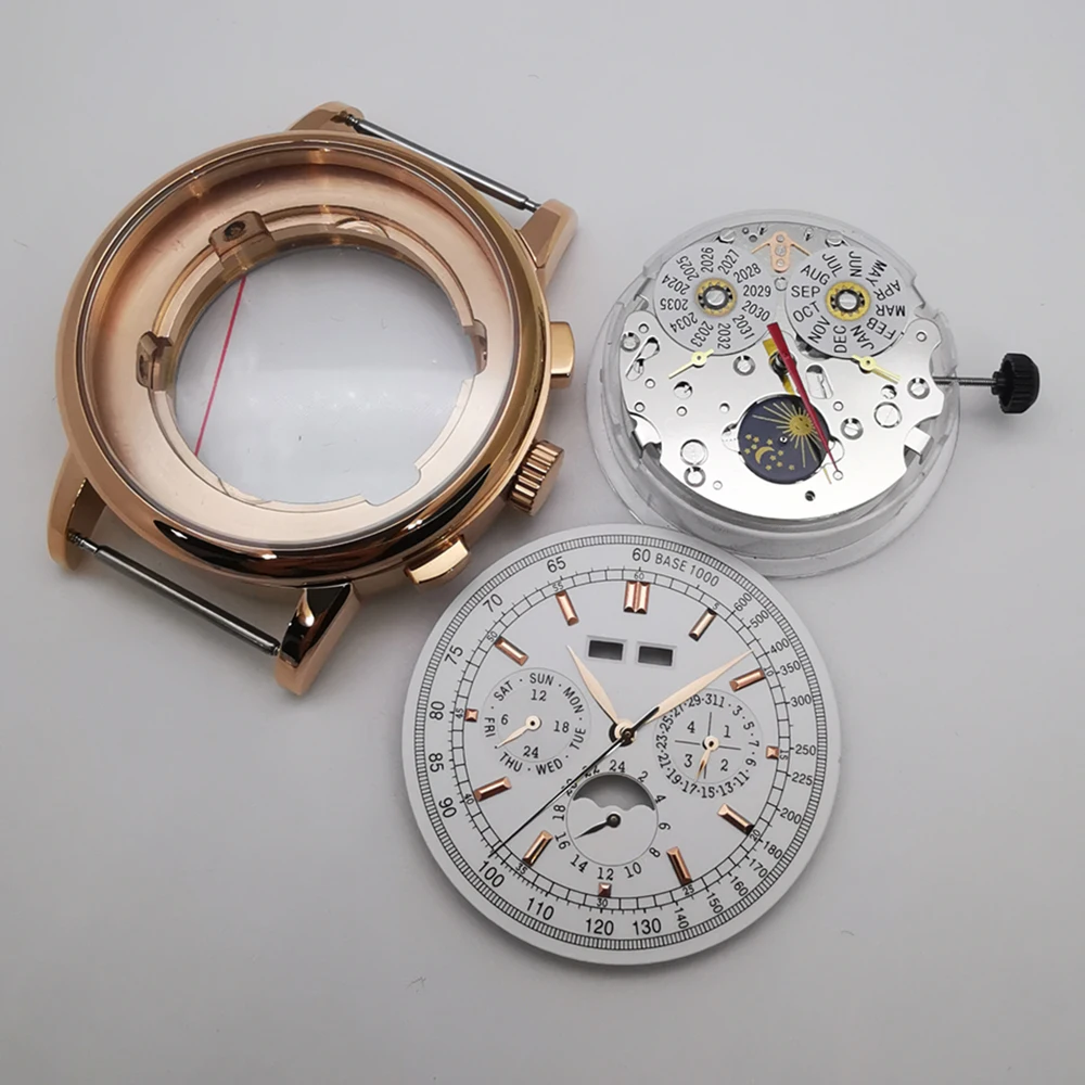 42mm Mens Watch Case+Watch Dial+Watch Hands+ST1655 Automatic Movement