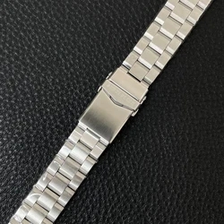 STEELFLIER Official SF744GD Luxury Fashion 20MM Width Watch Strap Stainless Durable Steel Folding Safety Buckle Universal Band