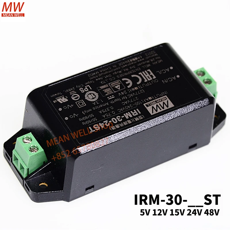 Original MEAN WELL 30W AC-DC PCB-Mount Green Power Module IRM-30-12 IRM-30-5ST IRM-30-12ST IRM-30-15ST IRM-30-24ST IRM-30-48ST