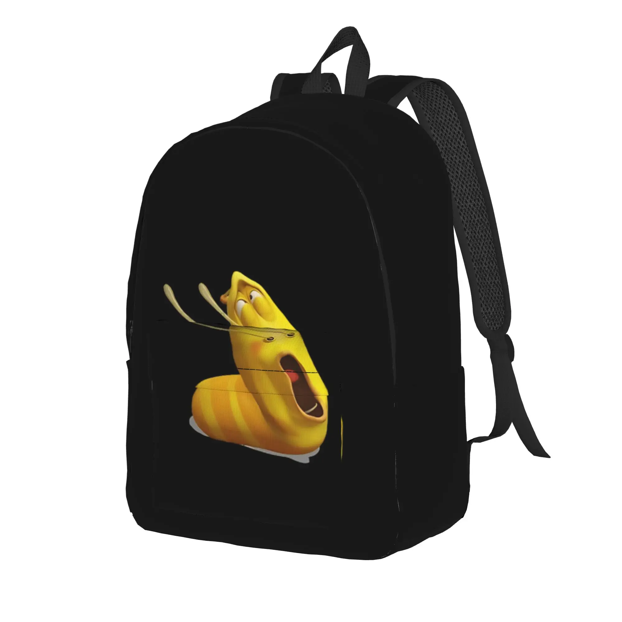 Larva Book Pack Back to School Season cartoon bug graphic  Super Quality Backpack