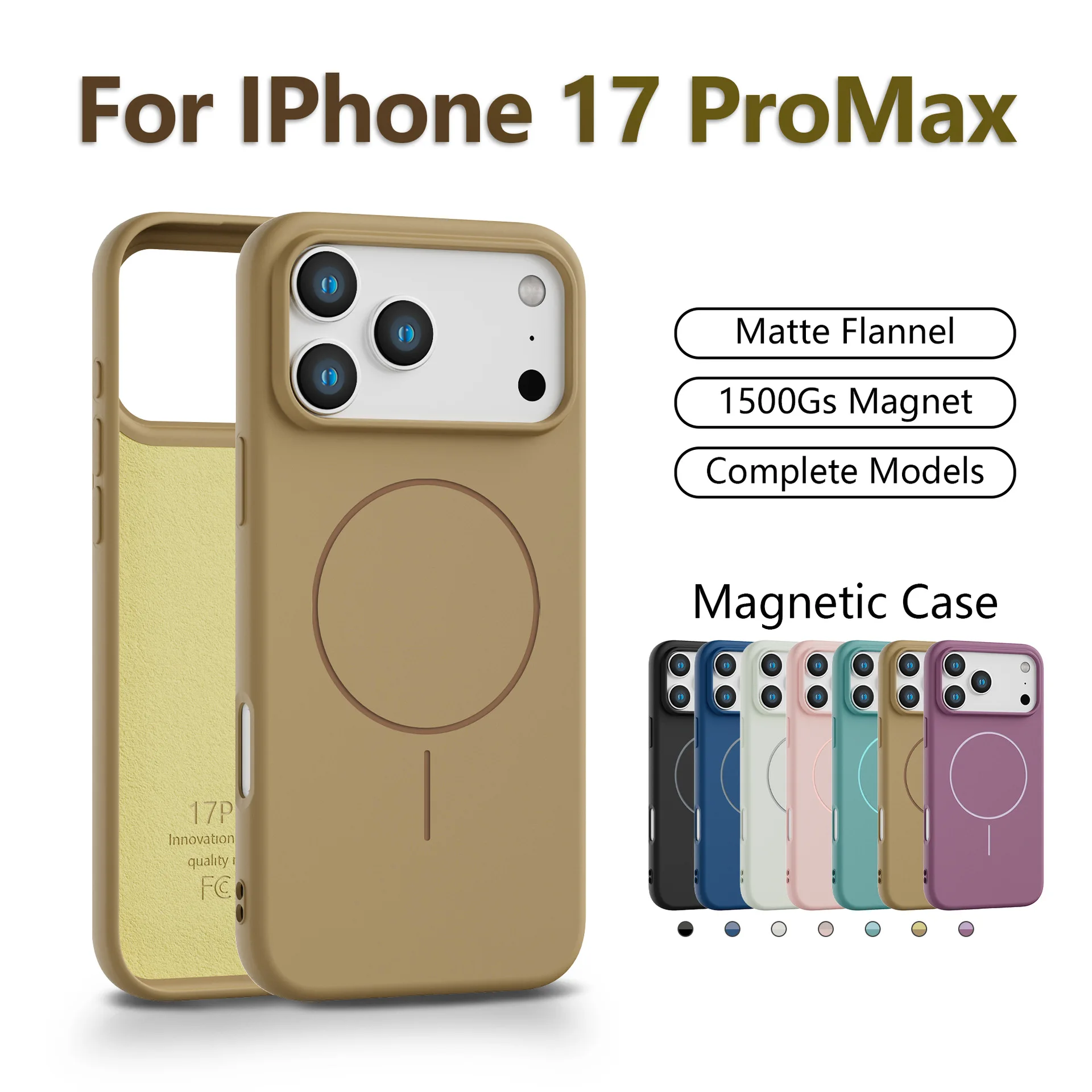 Funda de teléfono magnética de goma de silicona líquida oficial para Apple IPhone17Pro Max 17Air 16 15, funda protectora para cargador inalámbrico
