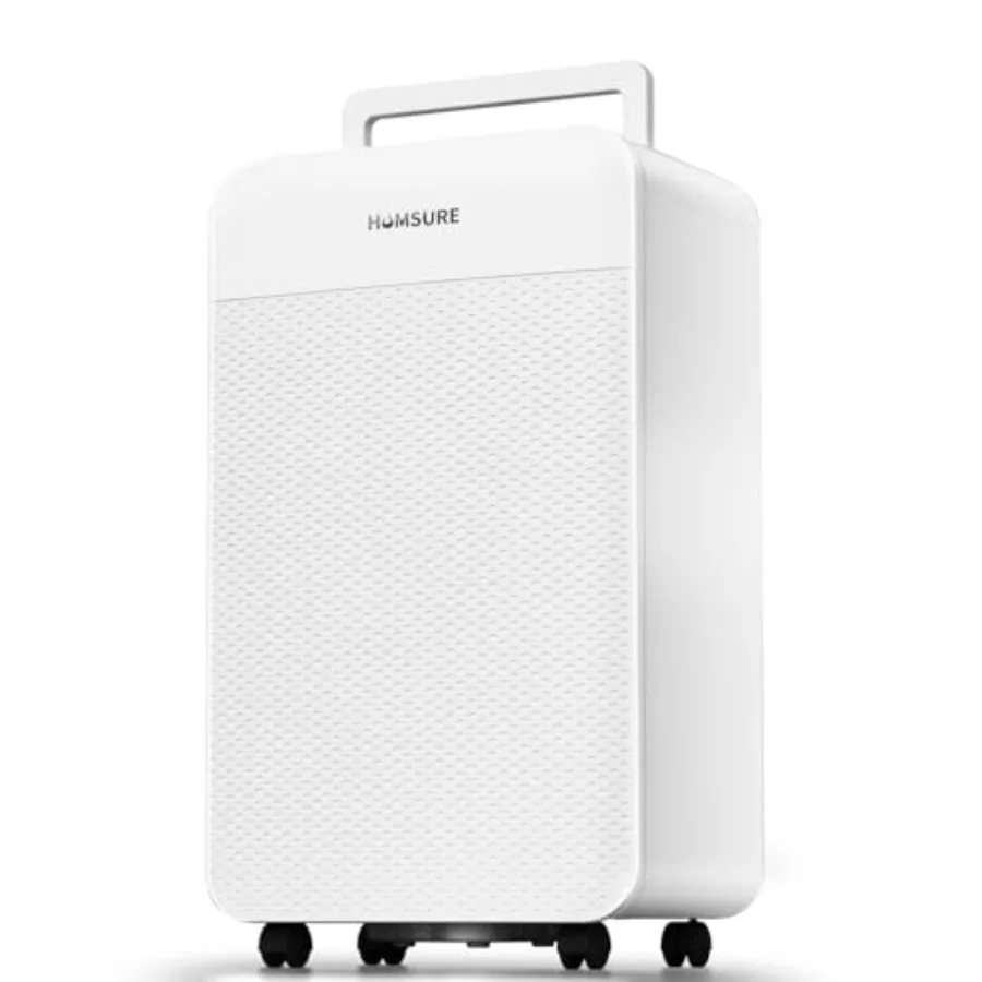 

4500 кв. м. Осушитель воздуха на 80 пинт с дренажным шлангом и автоматической разморозкой для подвала, дома, ванной комнаты, спальни, с 24-часовым таймером