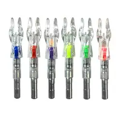 3/6pcs Automatically Lighted Bow String Activated LED Nock For ID 6.2 MM Archery Arrow  Accessory Shooting Hunting