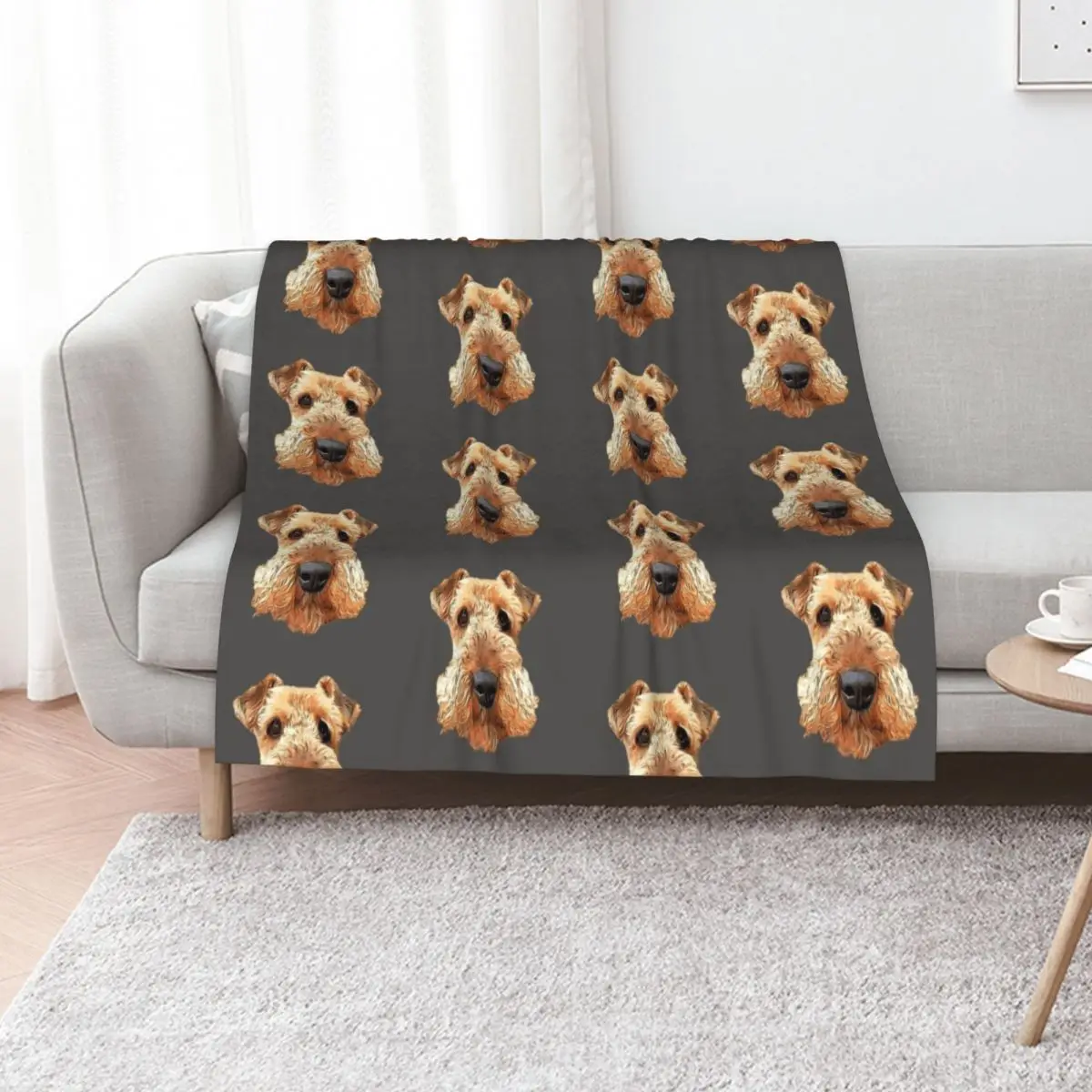 Airedale Terrier Throw Blanket heavy to sleep Beach Bed warm winter sofa bed Giant Sofa Blankets
