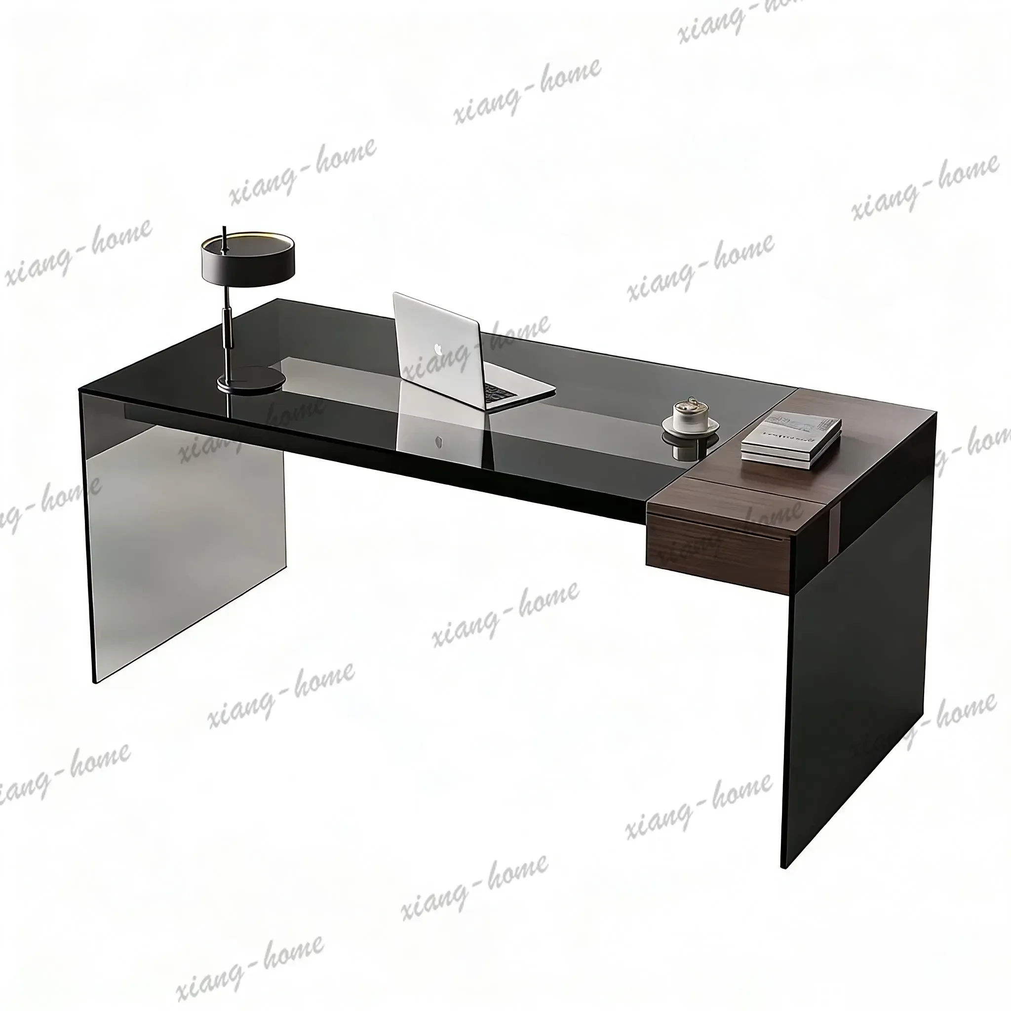 PG Boss Desk: Modern Desk, Tempered Glass, Floating Office Desk