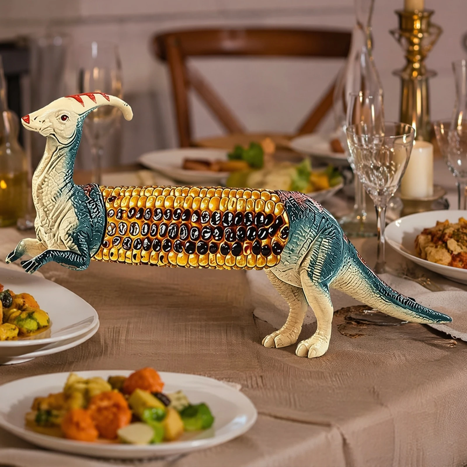 حوامل ذرة على شكل ديناصورات مع - مراجعة Dinosaur Figurine Set وسعره