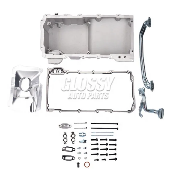 Glossy Front Wet Sump Retrofit Engine Oil Pan for LS LS1 LS2 LS3 LSX V8 4.8L 6.2L 81076