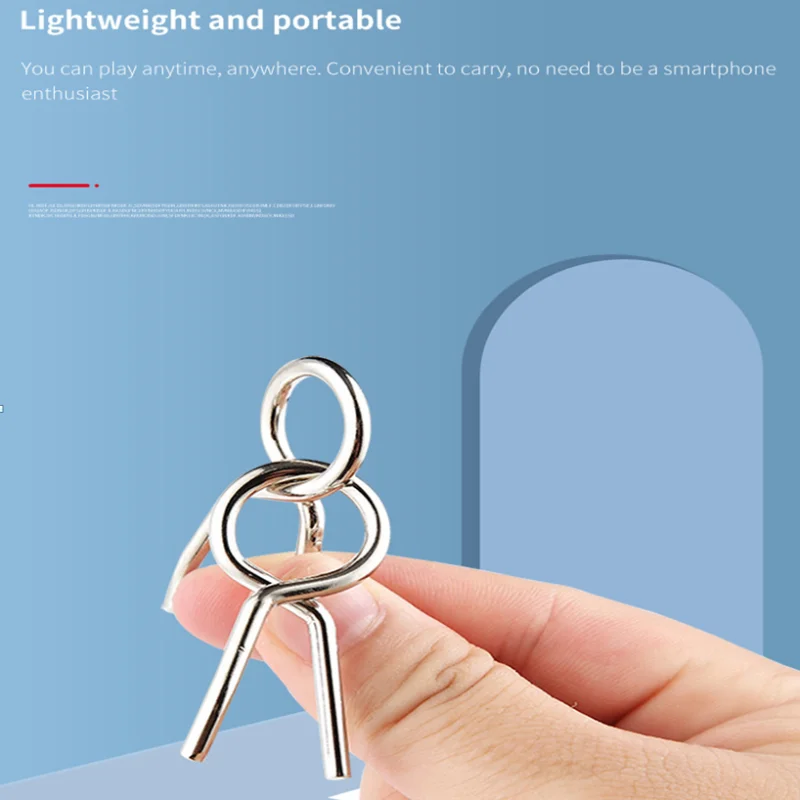 16 Teile/satz Metall Draht Puzzle Geist Magie Denksportaufgaben Entwirrung Puzzles Spiel Spielzeug für Erwachsene Kinder