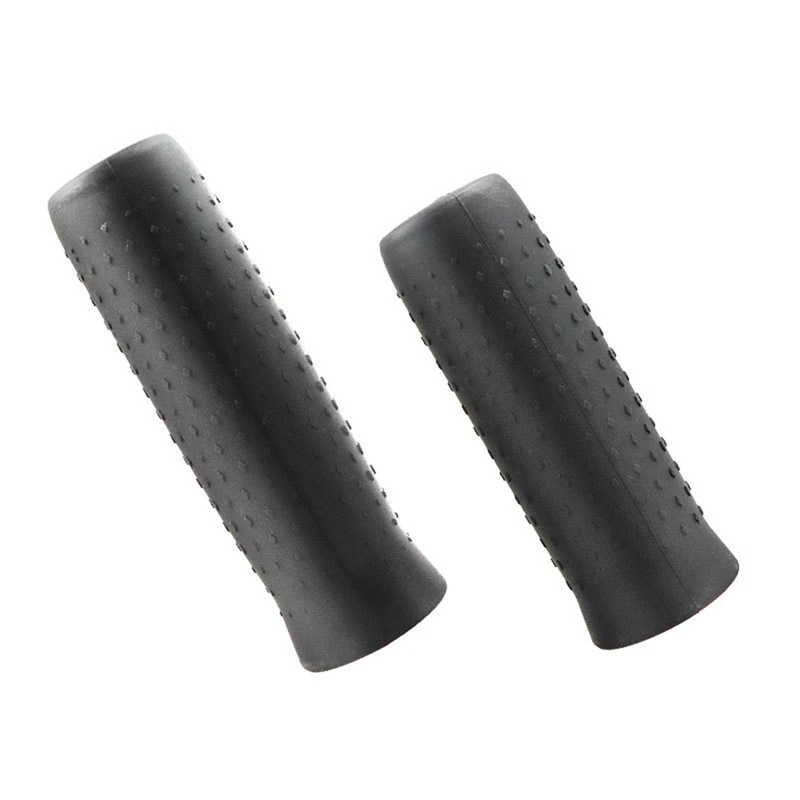 1 Pair Anti-Skid Wear-Resistant Protective Cover Brake Handlebar Cover Black Silica Gel Electric Scooter Accessories