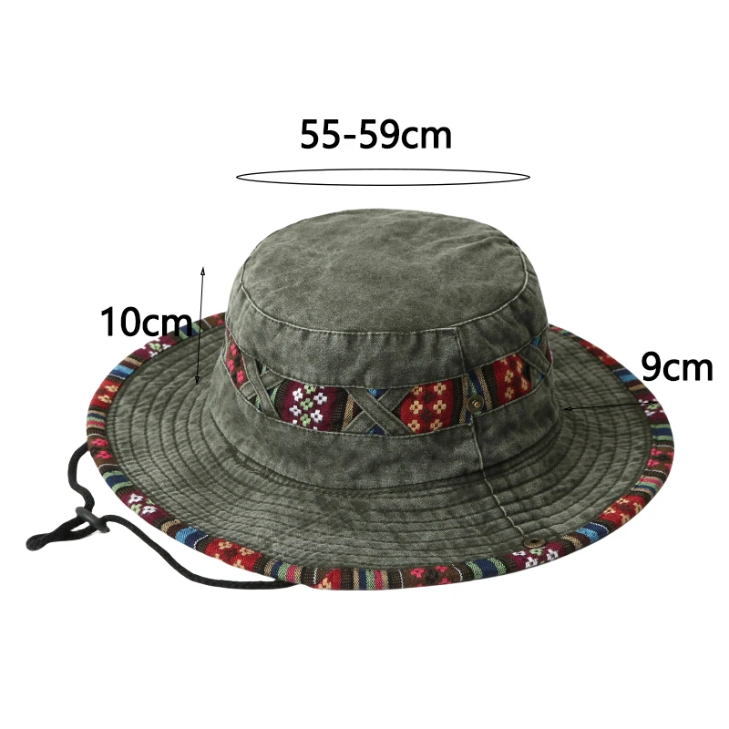 2024 Fashion Summer Bucket Hat Outdoor Camping Cap Hiking Fishing Hats Fishing Accessories Bike Accessories Cowboy Hats Sun Caps