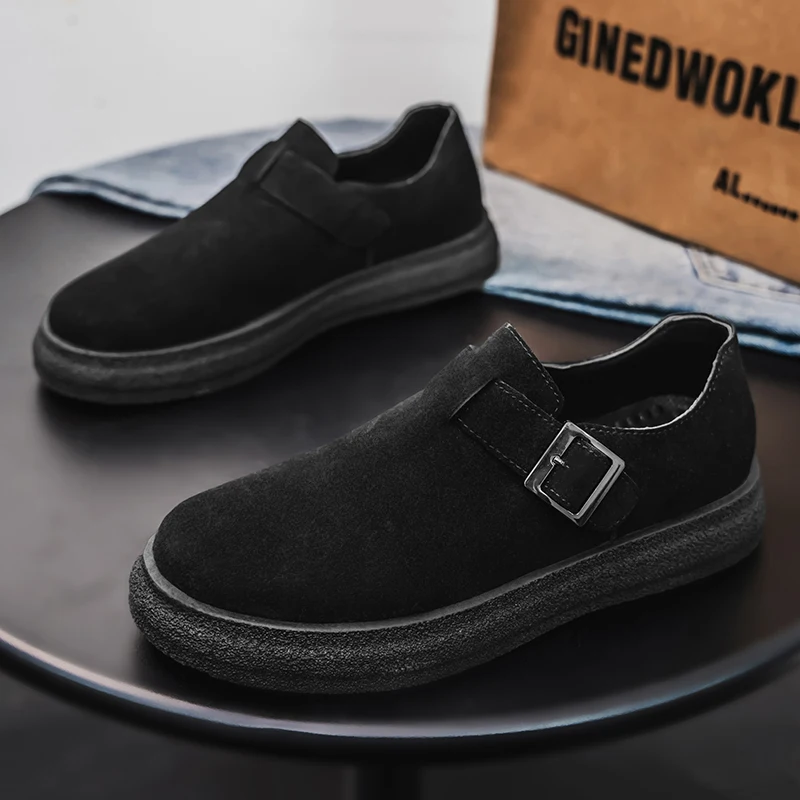 

Men's New Winter Lined Snow Boots, Outdoor Leisure Anti-Slip Comfortable Loafers