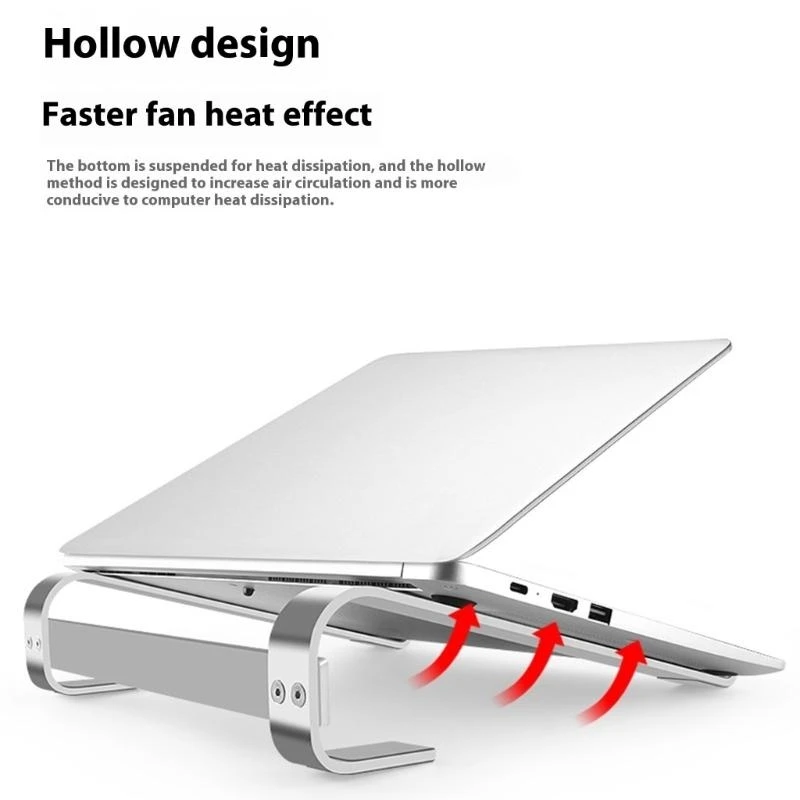 

Приподнятые охлаждающие стойки для ноутбуков диаметром 10–18 дюймов. Подставка для компьютера. Эргономичная алюминиевая подставка и нескользящая поверхность.