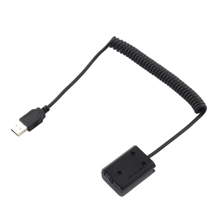 Cavo di alimentazione USB per Decoded NP-FW50 batteria fittizia per fotocamera Sony DSLR A7 A7R A7S A7II A7RII A7SII A6000 Series Vlog Battery Bank