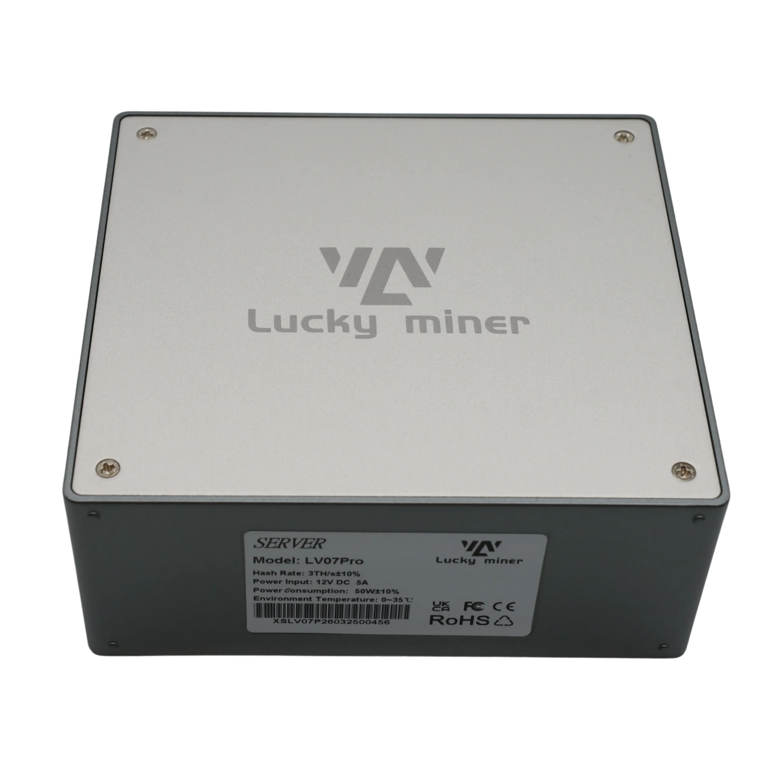 2026 최신형 럭키 마이너 LV07 프로 3TH/S 50W BM1370 Asic SHA256 알고리즘 홈 비트코인 ​​채굴기