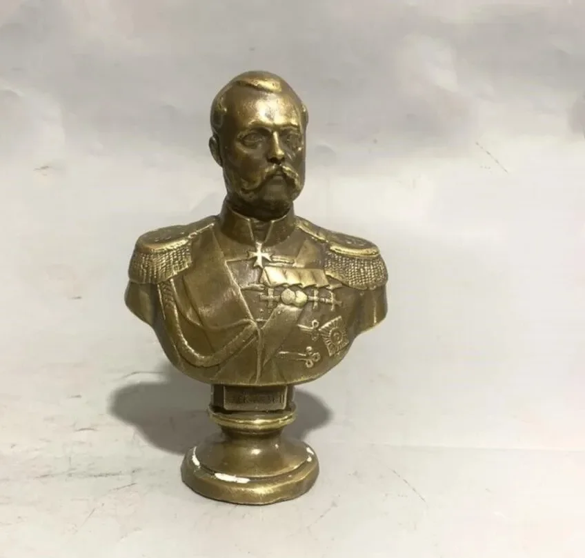 

Brass Alexander III Head portrait crafts statue