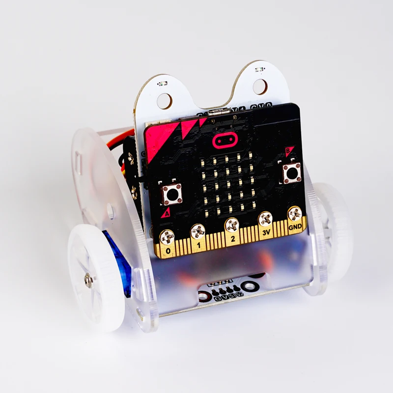 Pierścień: bit car v2 dla micro:bit (bez micro:bit) programowanie graficzne edukacyjny Robot samochodowy dla dzieci Stem Mini zestaw z robotem