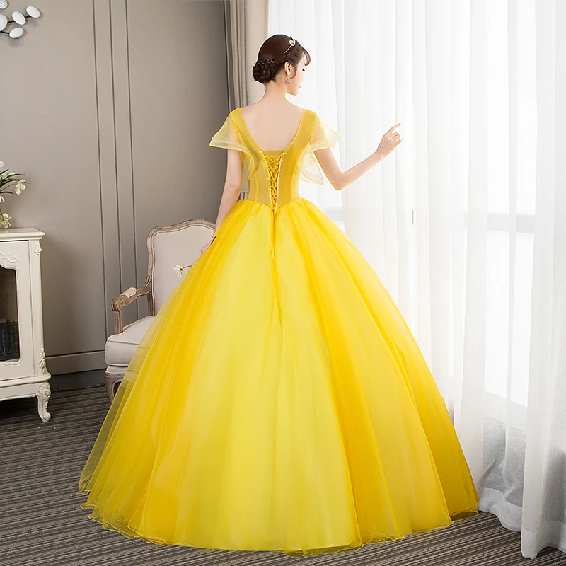 Bonbon Farbe Quince anera Kleider Mode V-Ausschnitt ärmellose Ballkleid Kleid Pailletten Blume elegante lange Suknia Balowa benutzer definierte Größe