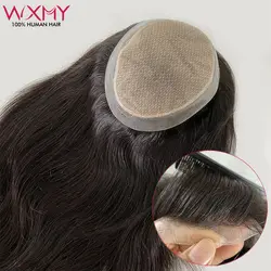 女性のためのカスタマイズされたシルクベースの長い髪のかつら,自然なヘアピース,頭皮のベース,ストレートヘア,100% 天然