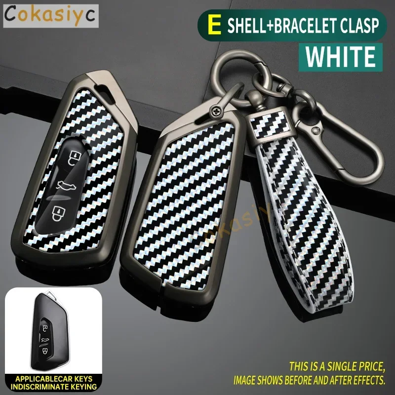 ل VW Volkswagen Golf 8 MK8 ID.3 ID.4 كوبرا سكودا اوكتافيا A8 سيات ليون MK4 سبيكة سيارة مفتاح بعيد غطاء حماية شل حقيبة #1