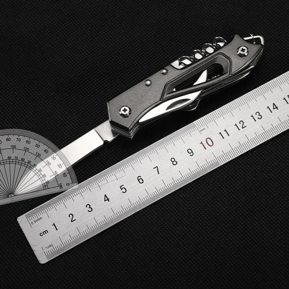 Multi-Functional Swiss Knife Outdoor Camp Multi-Tool Bottle Opener Portable Folding Knife Scissors Saw Military Pocket Knife