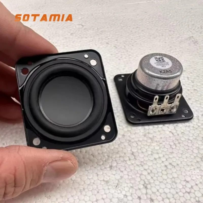 

SOTAMIA 2 шт., 1,75-дюймовый полнодиапазонный аудиодинамик, 4 Ом, 5 Вт, водонепроницаемый музыкальный громкоговоритель для JBL Flip4, Bluetooth-динамик, 48x44 мм