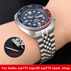 Cinturino in acciaio inossidabile solido per Seiko Abalone Series Turtles Prospex SRPA21 SRP777 SRPC25 SRP773 SRP775 SRP779 bracciale 22 cinturino