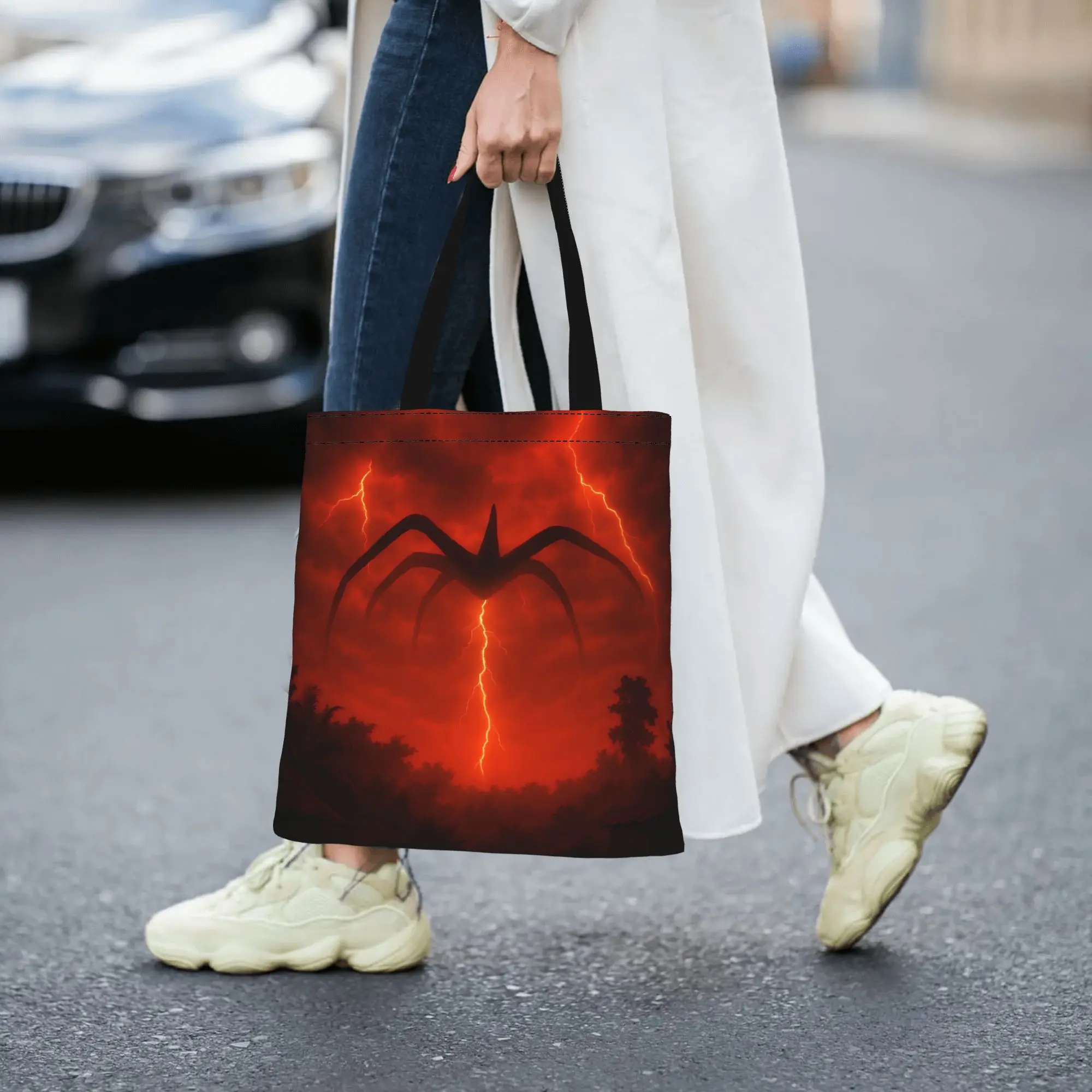 

Mind Flayer 8 ST Canvas Tote Bag Perfect for Outdoor Women's Top-Handle Bags