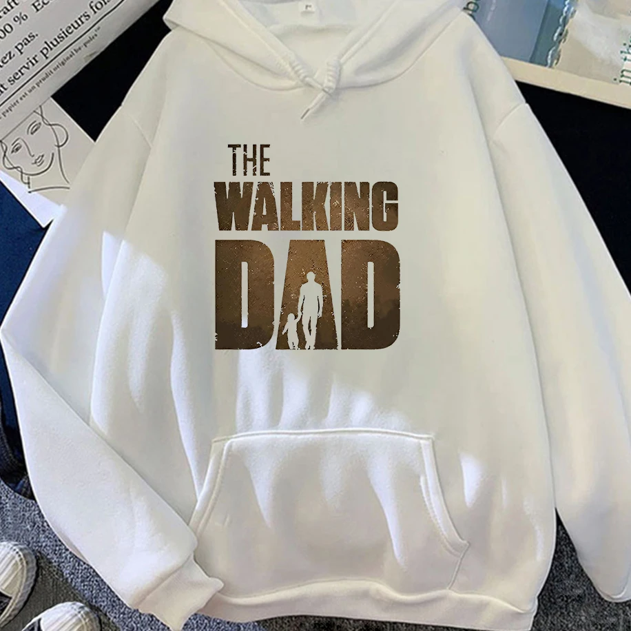 

The Walking Dad Funny Street Printed Men Womans Hoodies Winter Fashion Wide Oversized Clothing Long Sleeves Casual Hip Hop Tops