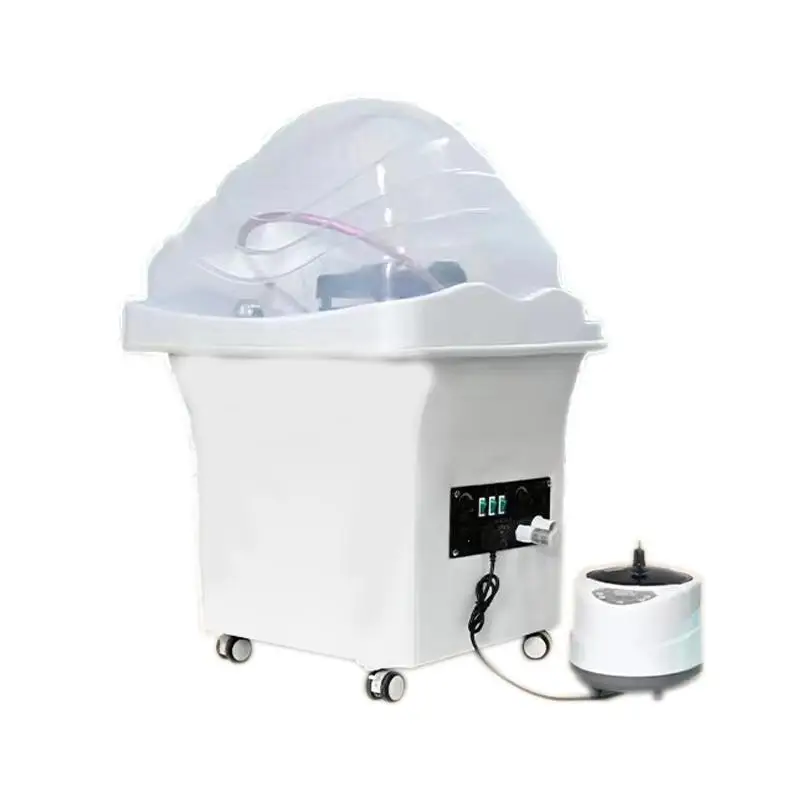 Portable shampoo basin without water connection, constant temperature fumigation water circulation shampoo bed barber shop