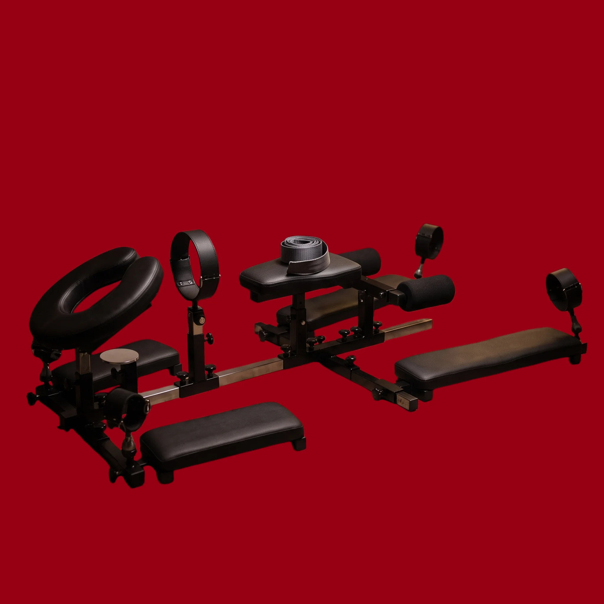 BDSM  Bondage Chair SM Frame Adjustable Sex Chair 2-in-1 Sex Furniture with Handcuffs Ankle Restraints Set Sex Toy for Couples Adults Games Stool
