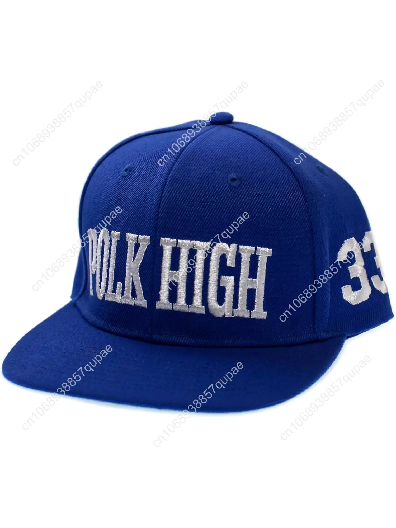 

Polk High Hat #33 Al Bundy Adult Cap Embroidered Flat Royal Snap Closure Cosplay