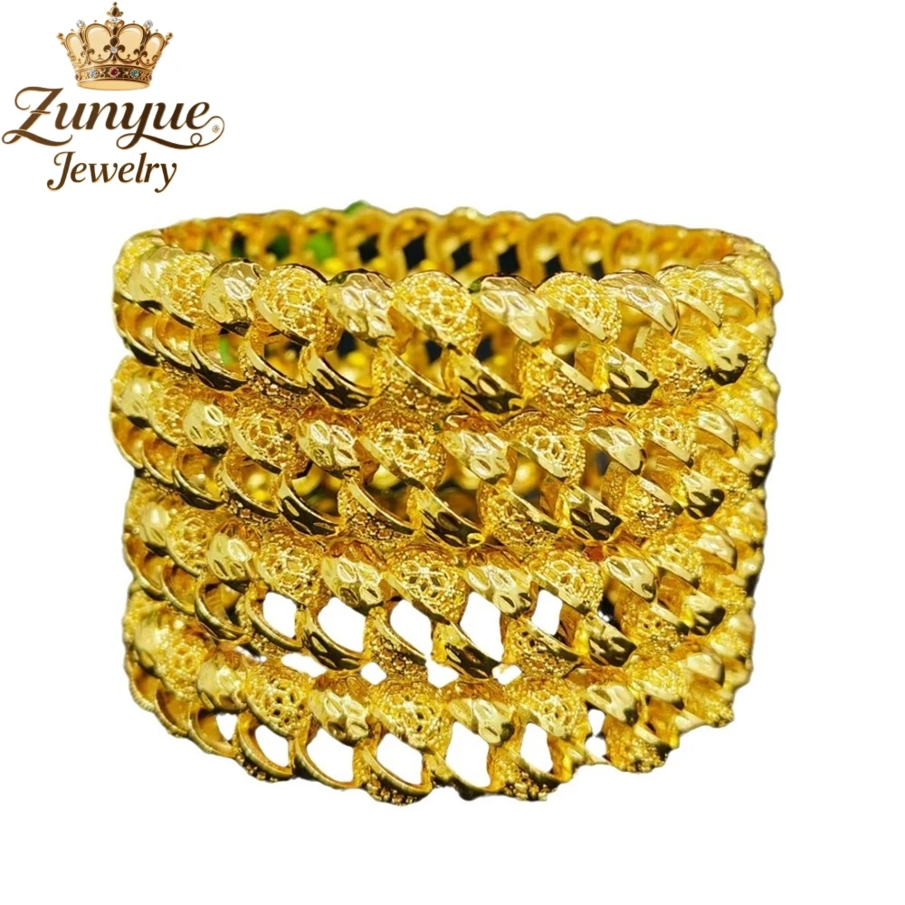 

High-end Sand Gold Hollowed-Out Bracelet Luxury Quality Jewelry Best Selling Fashion Fine Jewelry Exquisite Charms Popular Gift