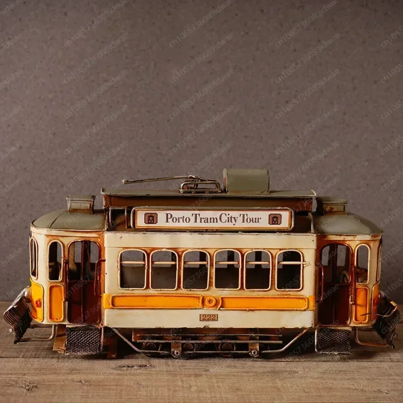 Rustic Industrial Style Iron Car Figurine Steampunk Office Desk Decoration for Men Gift image 5