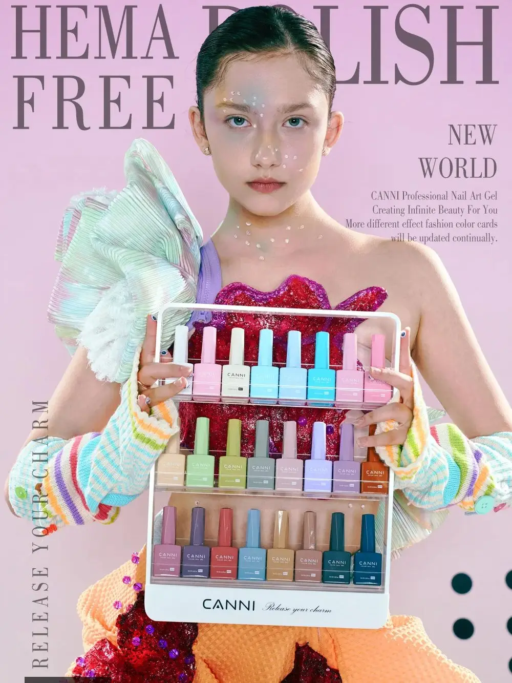 CC8 CANNI 9ml Nagel-Gel-Lack HEMA-FREI Sommer-Nagelfarben Abziehbarer UV-LED Semi-Permanenter Glatter Nagellack für Nail Art Maniküre