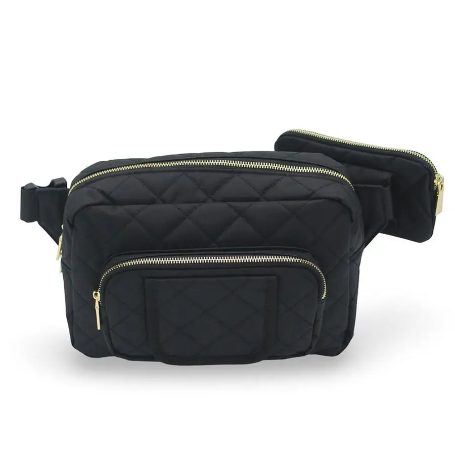 

amp Light Small Diaper Bag Mini Diaper Bag with Portable Changing Pad, Fanny Pack Crossbody Bags for Baby amp Toddler, Black Tra