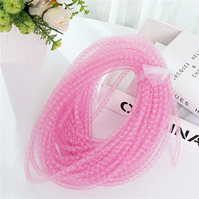 Netzrohr, röhrenförmig, Rosshaar, Krinoline-Röhren, Crin Cyberlox, DIY-Halskette, Halsband, Armband, Haarnadel, Dekoration, Bastelbedarf, 4 mm/8 mm – Detail 5